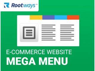 Mega menu extension for Magento by Rootways.